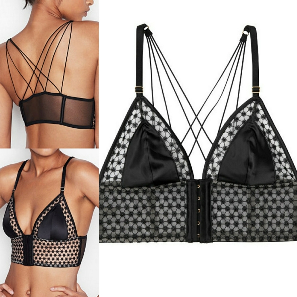Victoria's Secret Starburst Long Line Triangle Bra